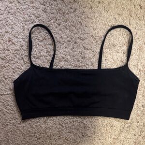 Women's Seamless Black Bralette- GapBody